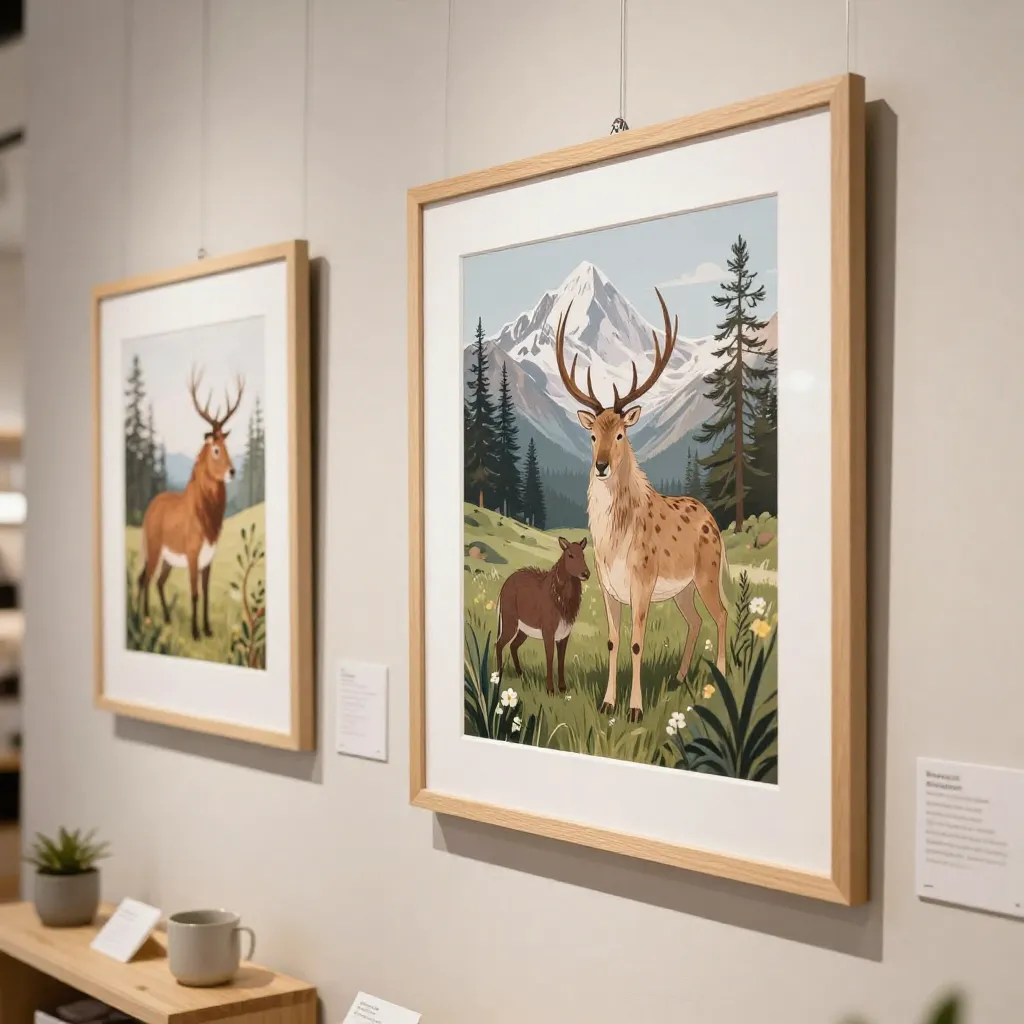Limited edition Nordic birds poster